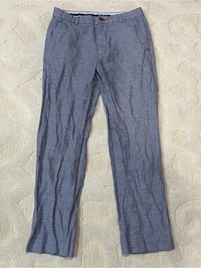 Brooks Brothers Pants Mens 31x28 Blue Glen Plaid Clark Baird Mcnutt Irish Linen